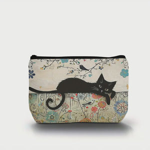 Cat Pattern Makeup/Travel Bag 6x9