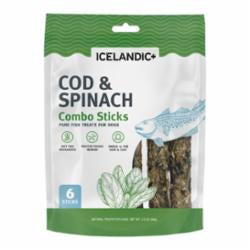 Icelandic Dog Cod & Spinach Combo Sticks 2oz