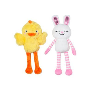 Fringe Hoppy Go Clucky 2pk Dog Toy