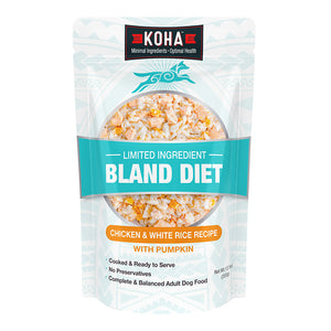 KOHA Dog Bland Chicken Rice Pouch 12.5oz