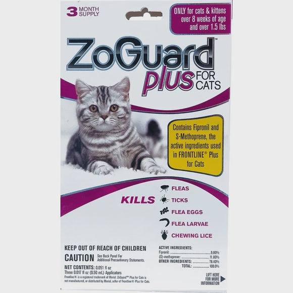 ZoGuard Plus Cat 3 Month Dose