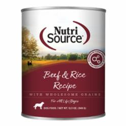 NutriSource K9 Beef Rice 12.3oz