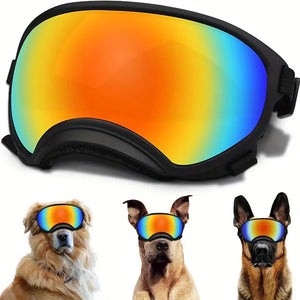 UV Protect Dog Goggles One Size Flat Top