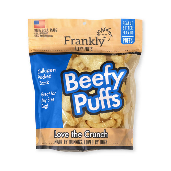 Frankly Beefy Puffs Peanut Butter 2.5oz