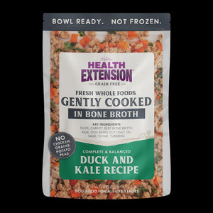 Health Extension Dog Pouch Gently Cooked Duck & Kale 9oz