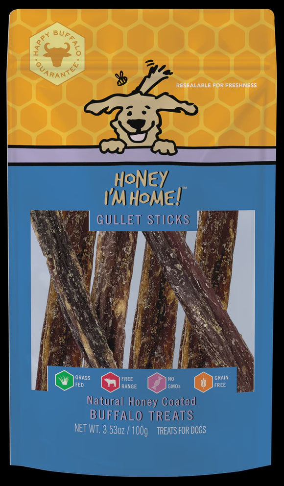 Honey Buffalo Gullet Sticks 3.53oz