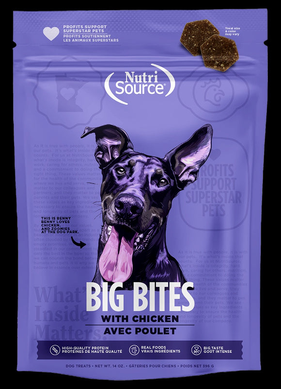 Nutrisource Dog Big Bites Chicken 14oz