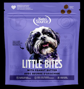 NutriSource Dog GF Little Bites Peanut Butter 6oz