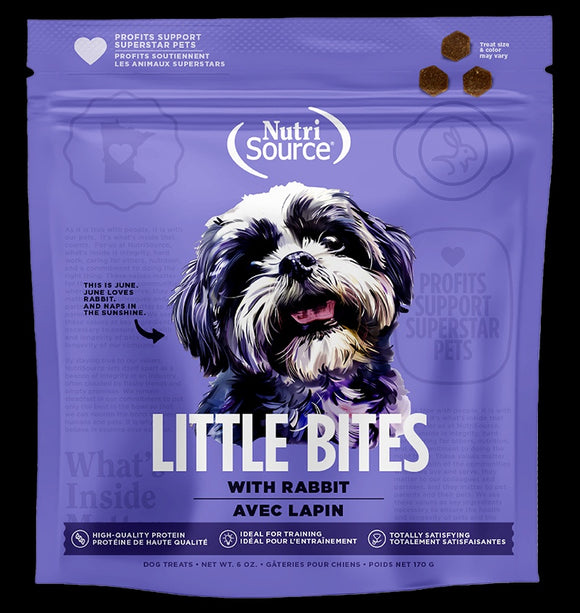 NutriSource Dog Little Bites Rabbit 6oz