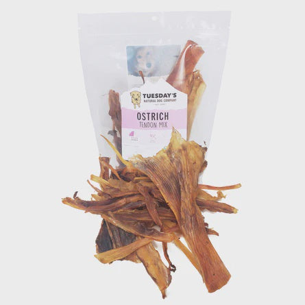 Natural Dog Ostrich Tendons 6oz