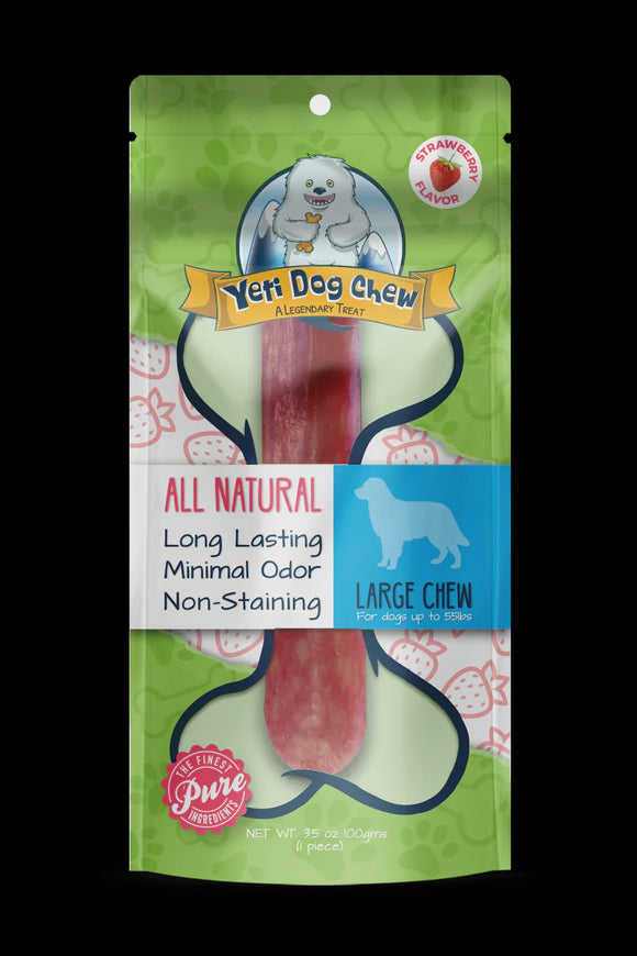 Yeti Yak Chew Strawberry Large Dog Treat 3.5oz