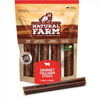 Natural Farm Collagen Gourmet Beef Stick 6in 5pk