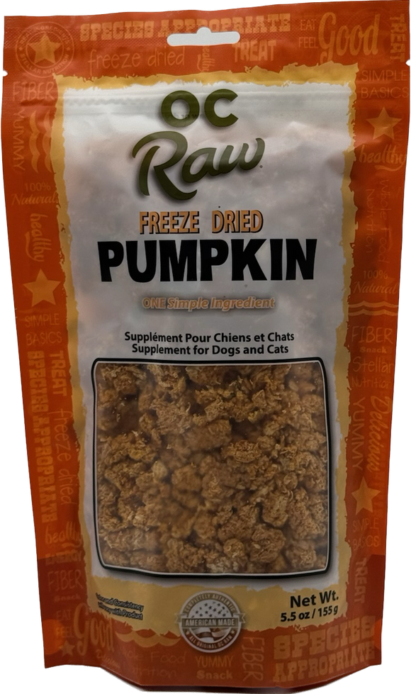 OC Raw Dog Freeze Dried Pumpkin