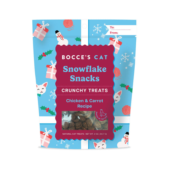 Bocces Cat Snowflake Snacks 2oz