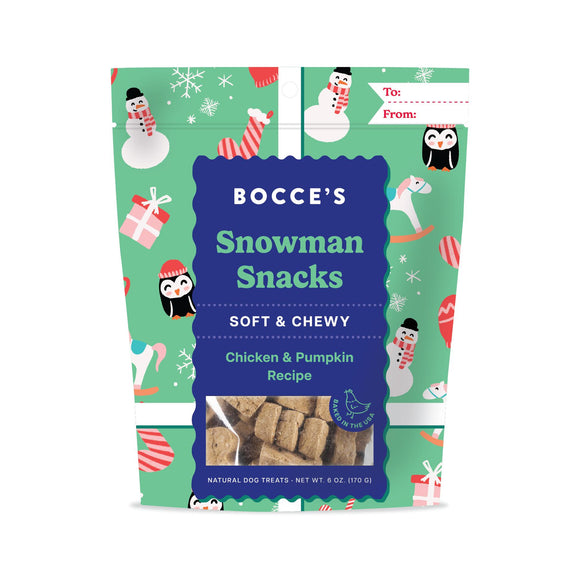 Bocces Soft & Chewy Snowman Snacks 6oz