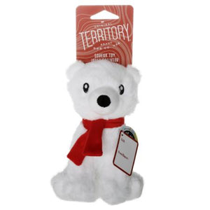 Original Territory Plush Squeaker Polar Bear