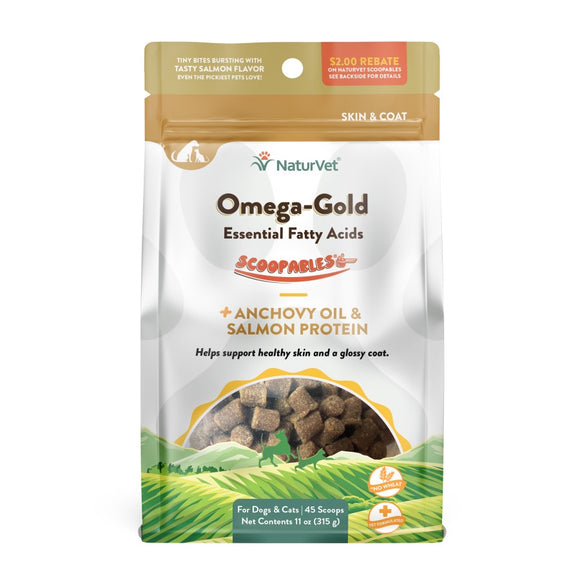 Naturvet Scoopables Omega-Gold Essential Fatty Acids for Cats and Dogs 11oz