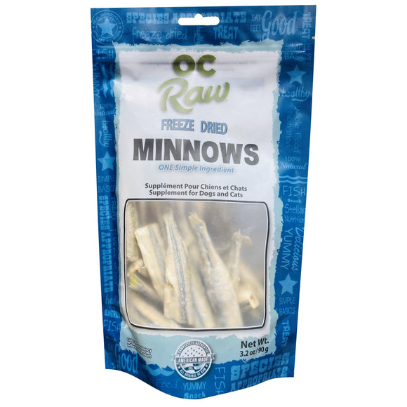 OC Raw Dog Freeze Dried Minnow 3.2oz