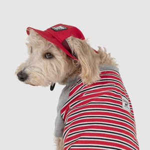 Canada Pooch Bucket Hat Red Black Mesh