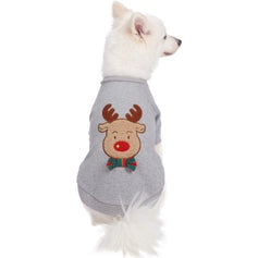 Holiday Reindeer Sweatshirt Grey