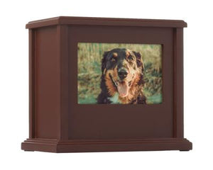 Pearhead Pet Photo Urn Espresso