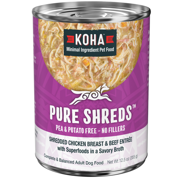 KOHA Dog GF Shredded Chicken Beef 12.5oz