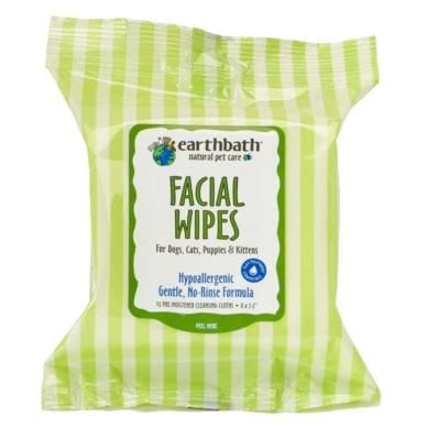 Earthbath Wipe Facial Dog Cat 25ct