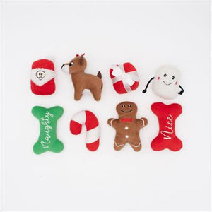 Zippy Paws Holiday Miniz Single Asst