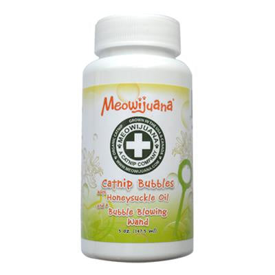 Meowijuana Catnip Honeysuckle Bubbles 5oz