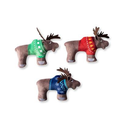 Wagsdale Merry Moose-Mas 3pc Small Dog Toy