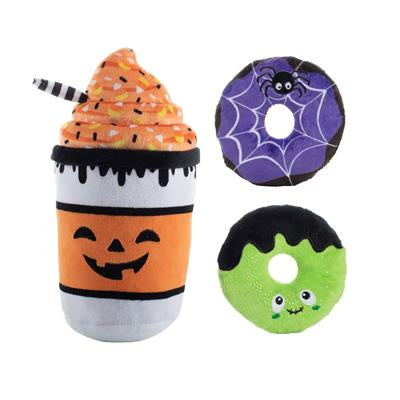 Fringe Coffee Scream Sugar Plush Dog Toys 3pc