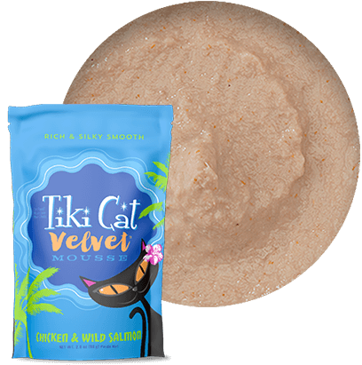 Tiki Cat Velvet Mousse PCH Chicken Wild Salmon 2.8z