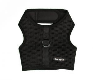 Bark Appeal Solid Wrap N Go Mesh Harness Black