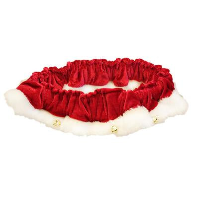 Huxley & Kent Holiday Scrunchy Santa Ruff Red