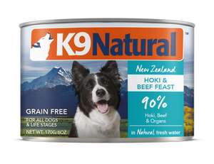 K9 Natural Can Hoki Beef 6oz*