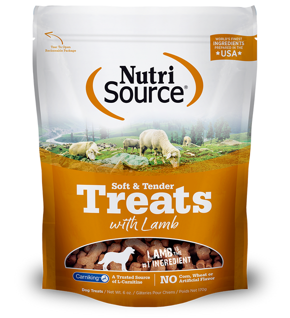 NutriSource Dog Treat Soft Tender Lamb