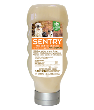 Sentry Flea Shampoo Oatmeal HI Ginger 18oz