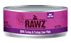 Rawz Cat Cans 96% Turkey & Liver