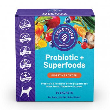 Naturvet Evolutions Probiotic Powder 30 Count