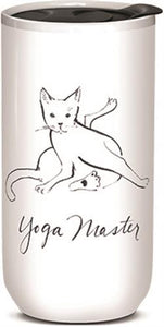 Punch Dbl Wall Travel Mug Yoga Master