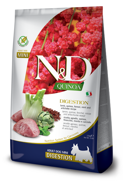 Farmina N&D K9 GF Quinoa Digestion Lamb Mini 5.5lb