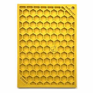 Soda Pup Honeycomb Lick Mat Yellow