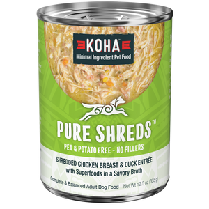 KOHA Dog GF Shredded Chicken Duck 12.5oz