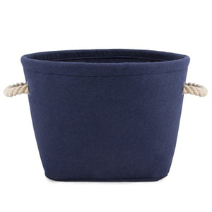 Harry Barker Navy Felt Toy Bin