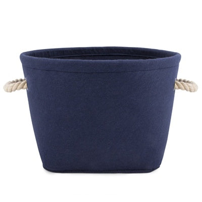 Harry Barker Navy Felt Toy Bin