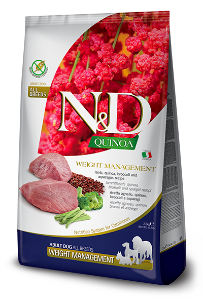 Farmina N&D K9 GF Quinoa Weight Management Lamb Med/Maxi 15.4lb