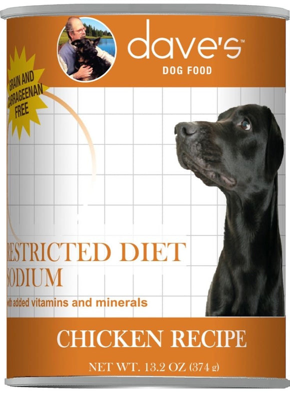 Dave's Dog Restricted Sodium Chicken 13oz