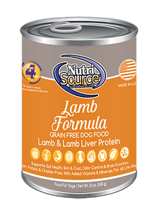 NutriSource K9 GF Lamb 13oz