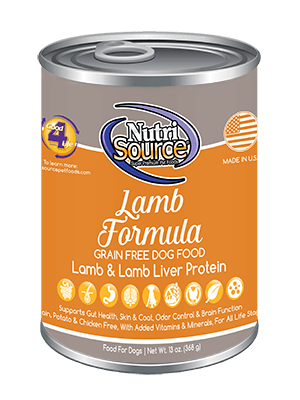 NutriSource K9 GF Lamb 13oz