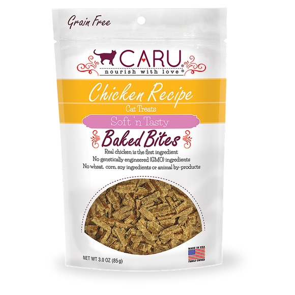 Caru Cat Soft N Tasty Natural Chicken Bites 3oz